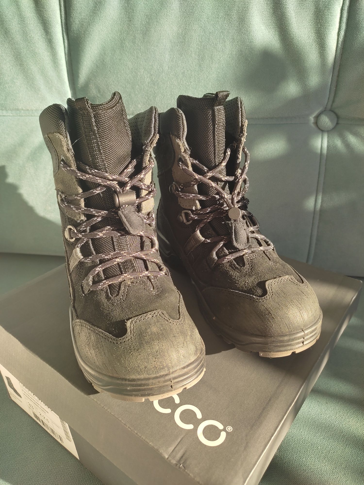 Buty zimowe śniegowce Ecco Expedition dla chłopca rozmiar 33 Gore-Tex