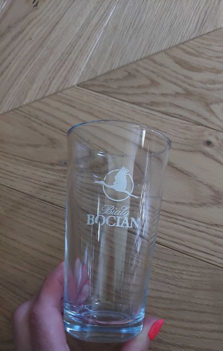 Szklanka. pokal 250ml Biały Bocian