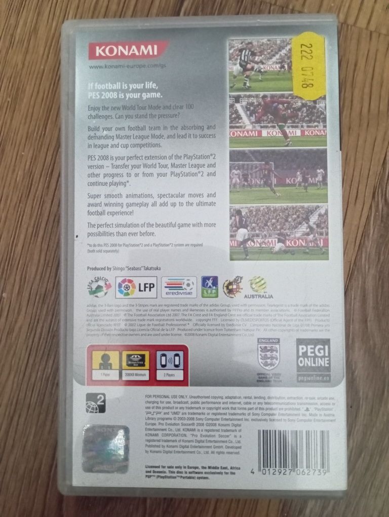 Pro Evolution Soccer PES 2008 - PSP