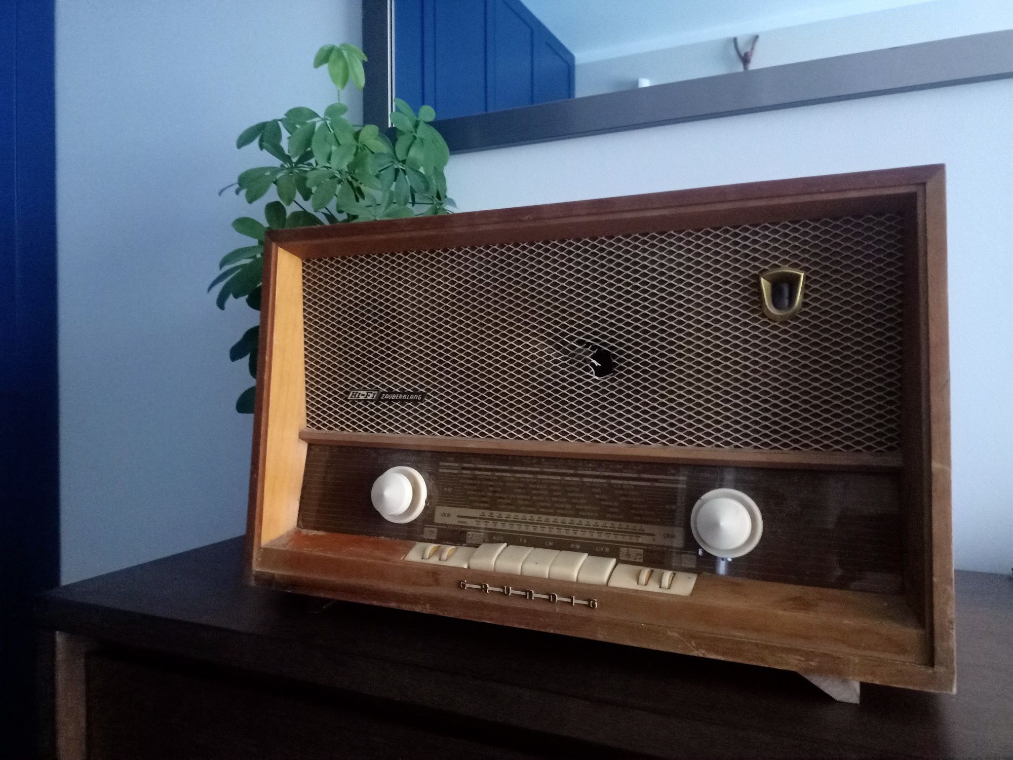 Stare radio lampowe Zauberklang rekwizyt antyk sprawne vintage prl