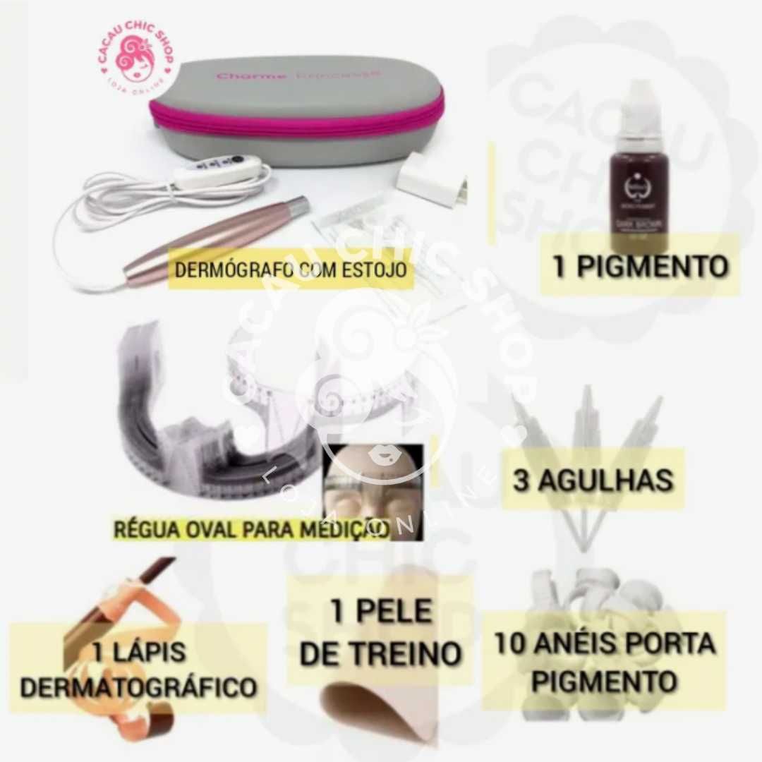 Kit Micropigmentação Dermógrafo + Artigos / Microblading