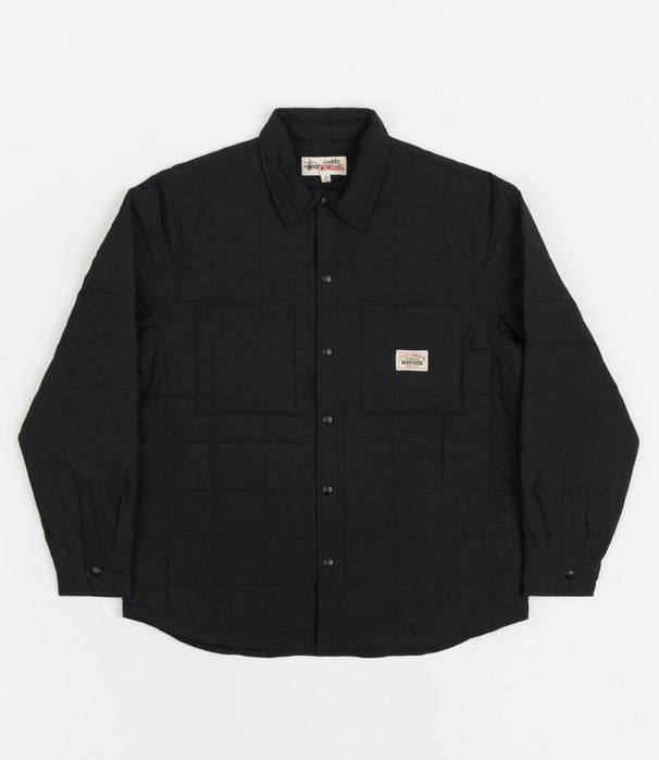 куртка овершот Stussy Quilted Fatigue Shirt L