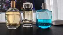 Zestaw zapachów Azzaro Chrome Legend, Karl Lagerfeld YUZU, Avon Aspire