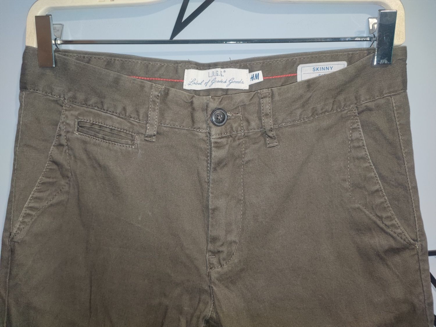 Spodnie khaki skinny fit H&M 29