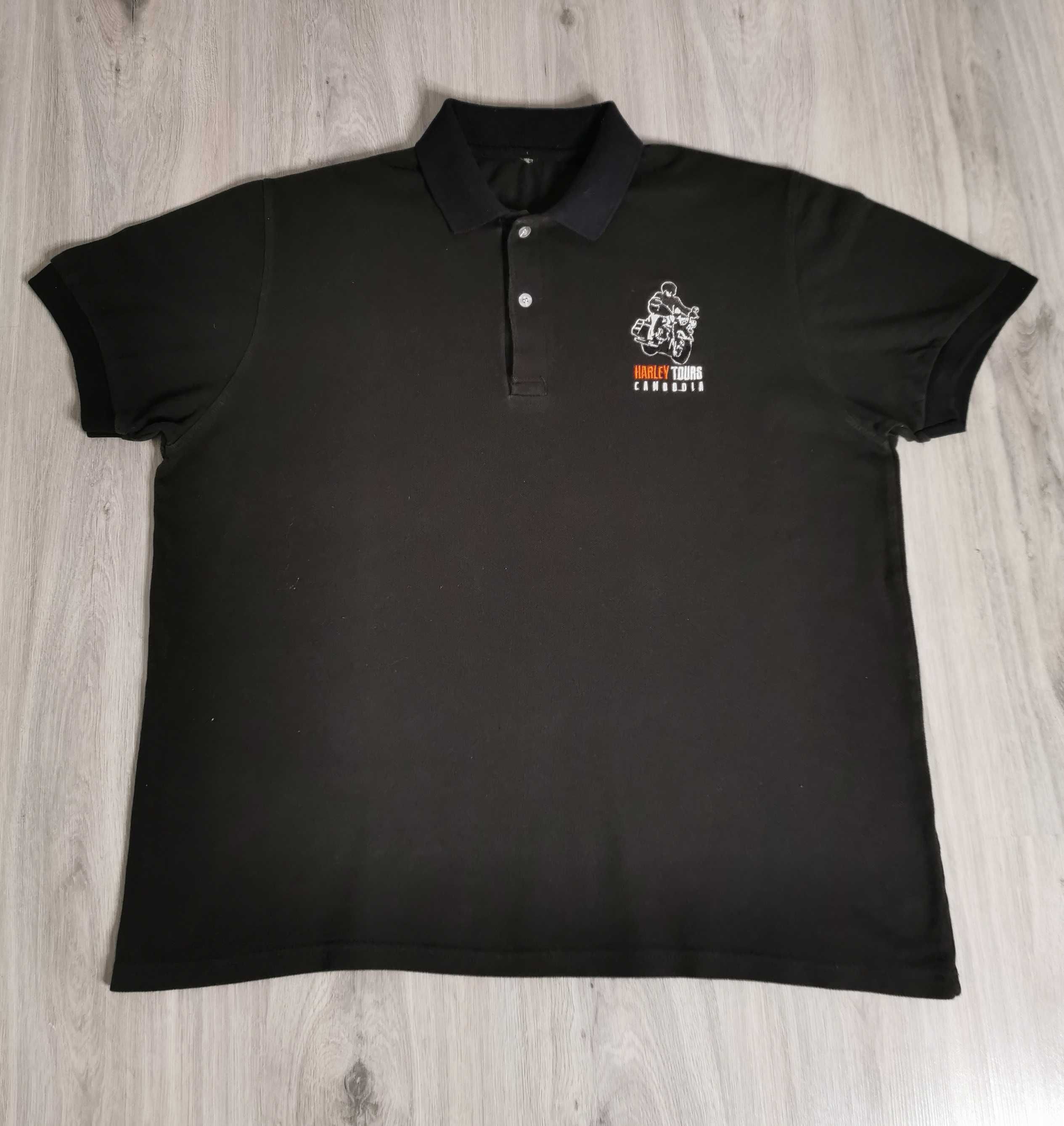 T-shirt polo koszulka Harley Davidson big print rozmiar XL/XXL