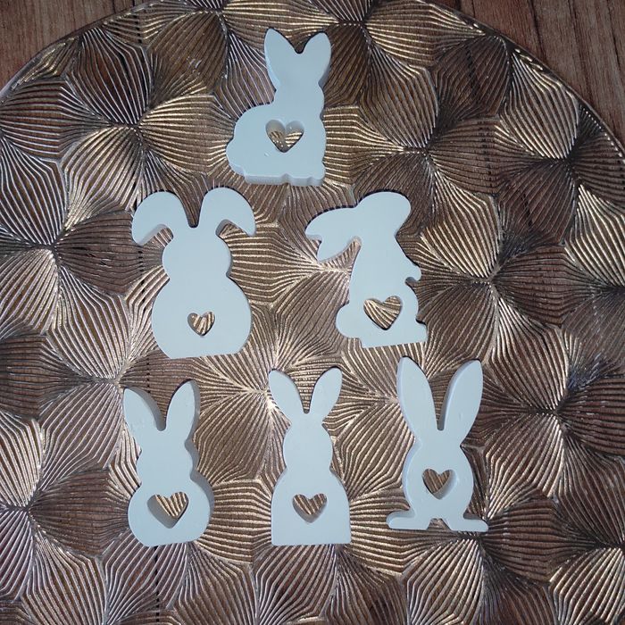 Mix zajączków gipsowych 100szt.