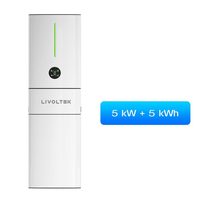 Інвертор Livoltek 5 кВт + акумулятор 5кВт/г , є оплата частинами!