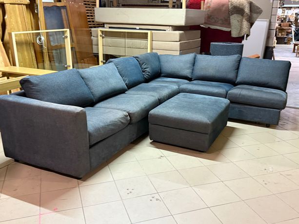 Wygodny narożnik - rogówka sofa + pufa DOWÓZ DO DOMU