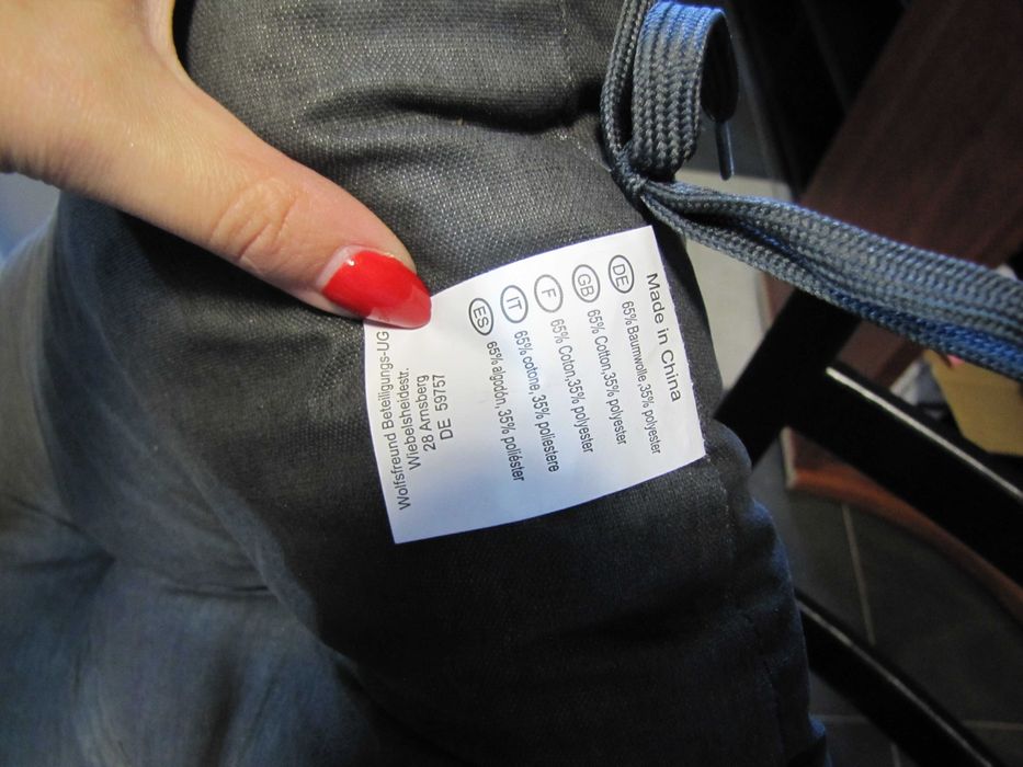 Poduszka nakładka na leżak 195 x 49 cm ciemnoszary