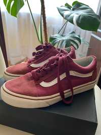 Bordowe Vans buty