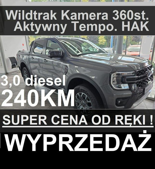 Ford Ranger 3,0 Wildtrak 240KM 4x4 Wyprzedaż !! NiskaCena 2979 zł Od ręki !!!