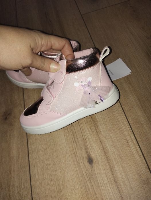 Buty trzewiki nowe 26 brokatowe księżniczki