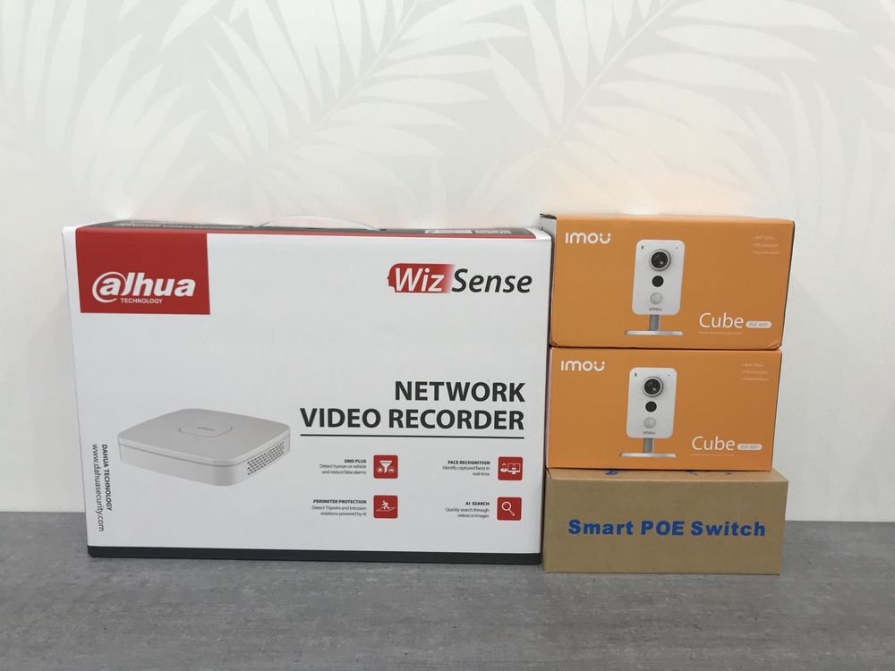 ХИТ! 4Mp 2 камеры Комплект iP видеонаблюдения Dahua в магазин офис дом