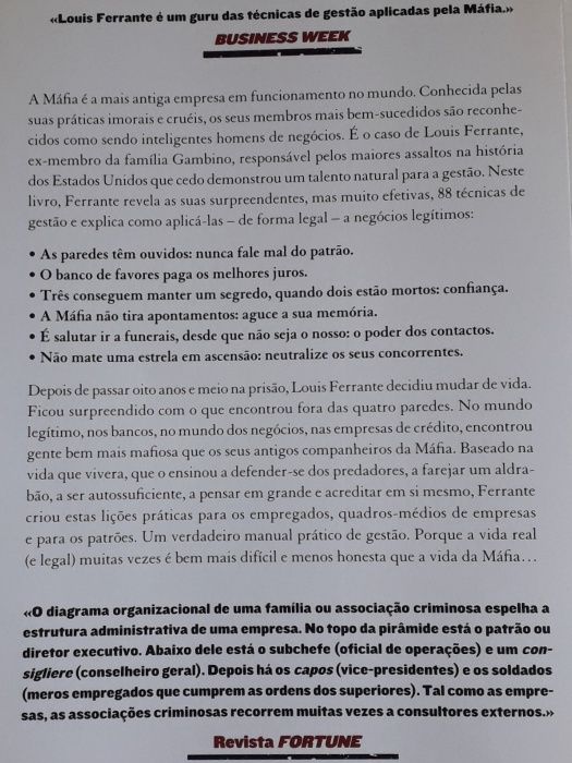 APRENDA COM A MÁFIA de Louis Ferrante