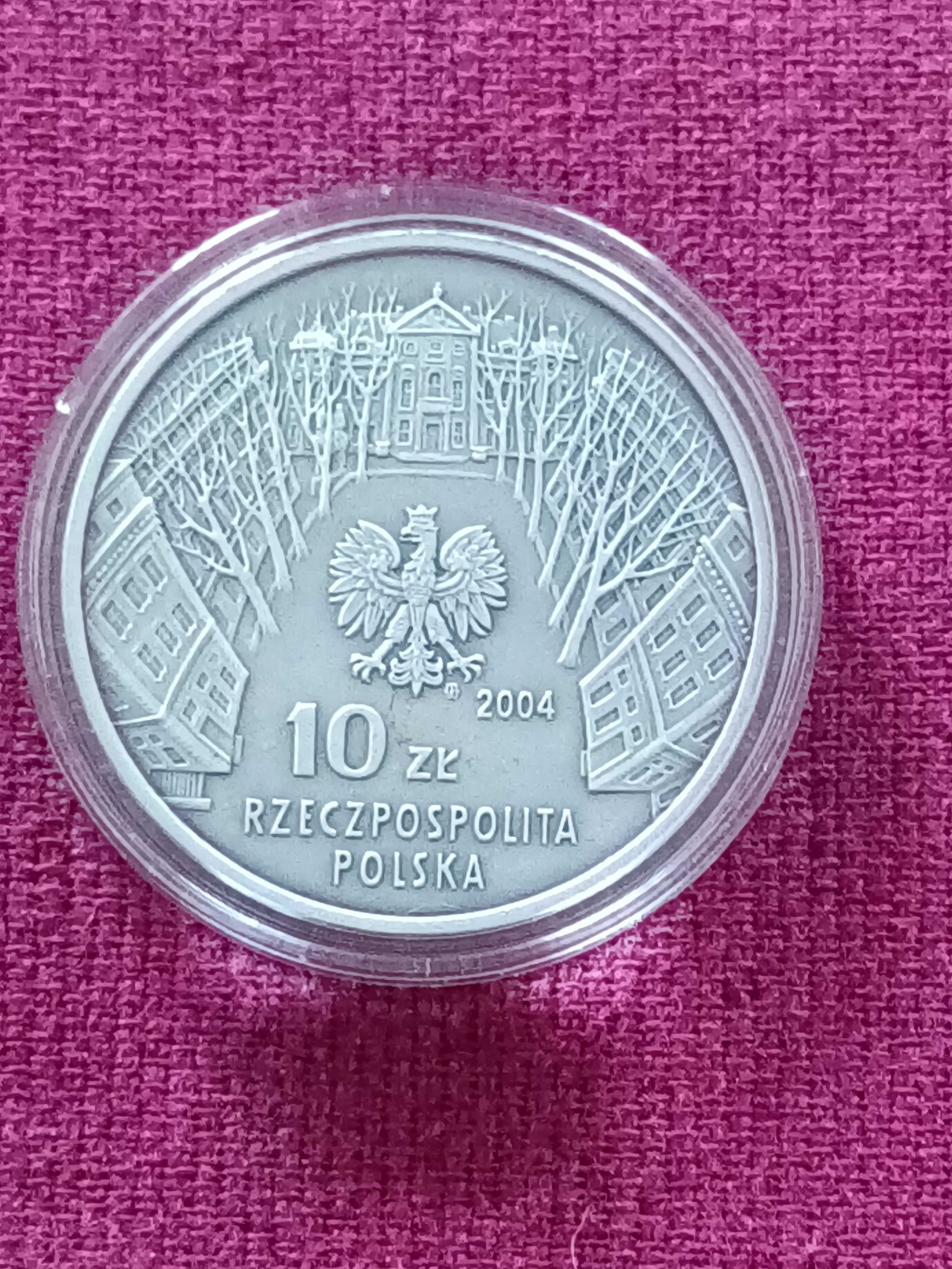 Moneta srebrna 10 zł. 100-lecie Akademii Sztuk Pięknych w Warszawie