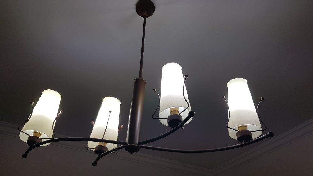 Candeeiro teto 4 lâmpadas
