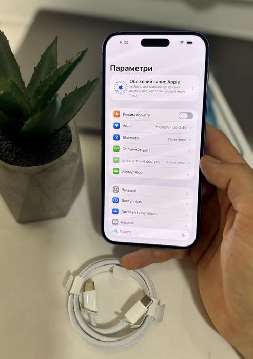 iPhone 16 plus 128GB Ultramarine (АКБ 100%, байпас)