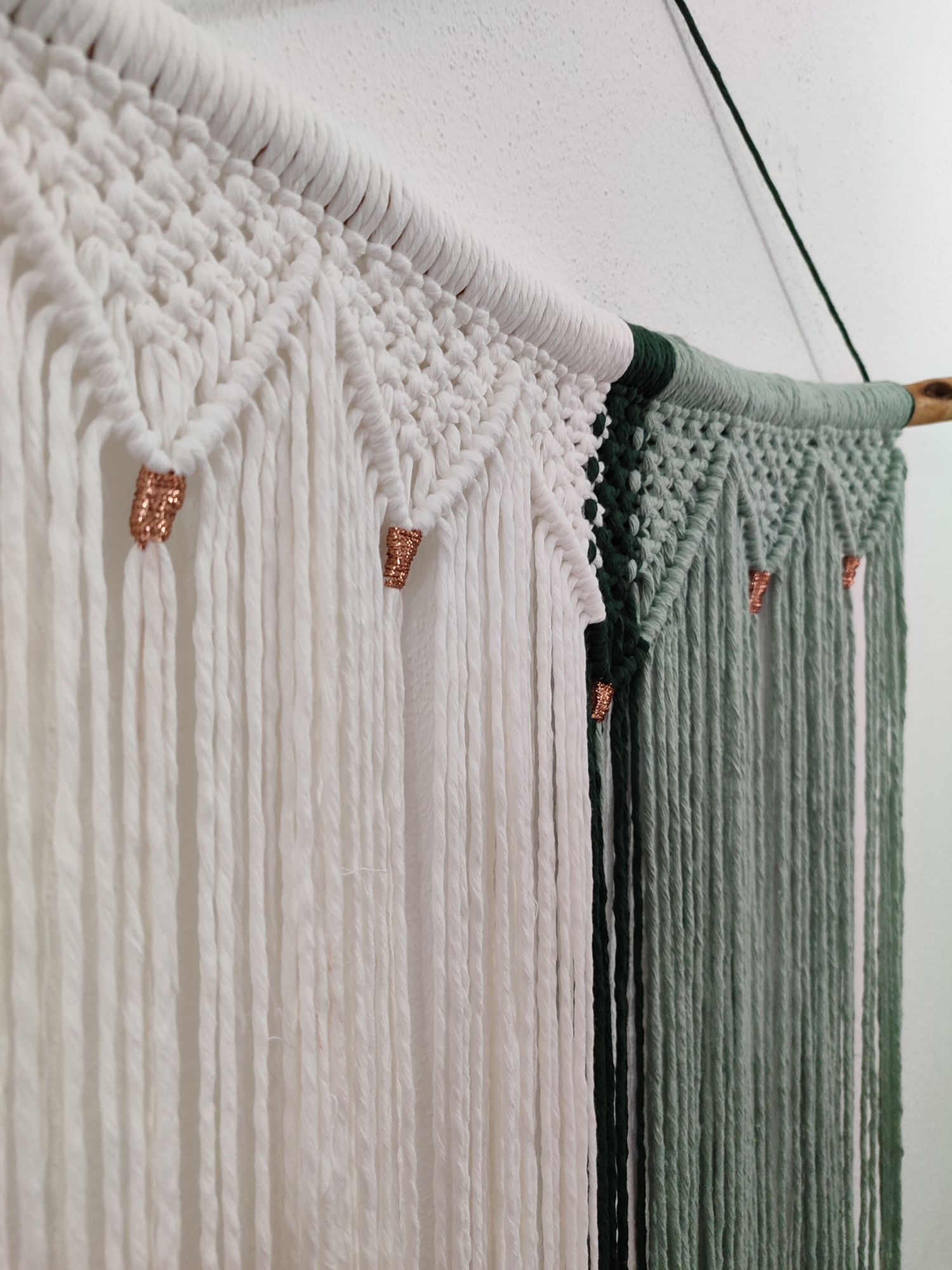 Painel decorativo macramé