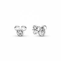 Brincos Disney Mickey & Minnie Mouse Pandora em Prata de Lei 925 Novos