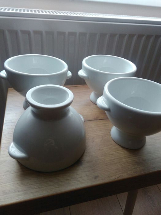 Bulionówka bulionowki białe miseczki porcelana do kuchni azjatyckiej