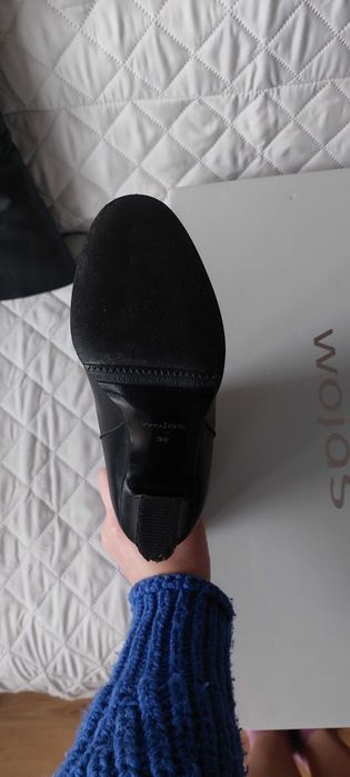 Skórzane Kozaki Wojas rozm. 36