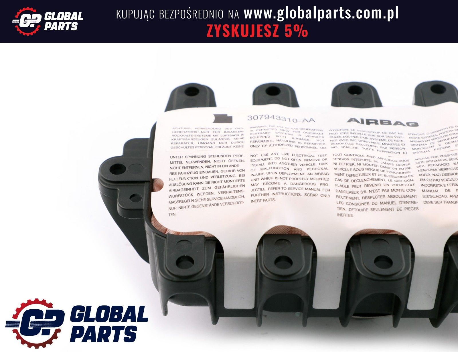 Mini Cooper F55 F56 F57 Airbag Poduszka Pasażera