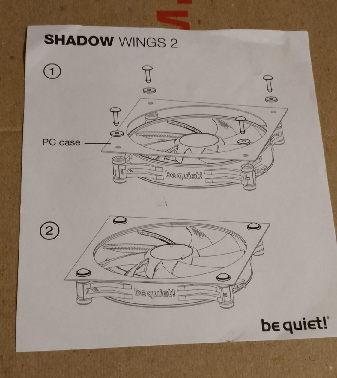 Кулер be quiet shadow wings 2 140mm 900 rpm