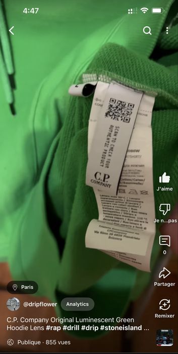 Худи CP Company оригинал Green зеленое