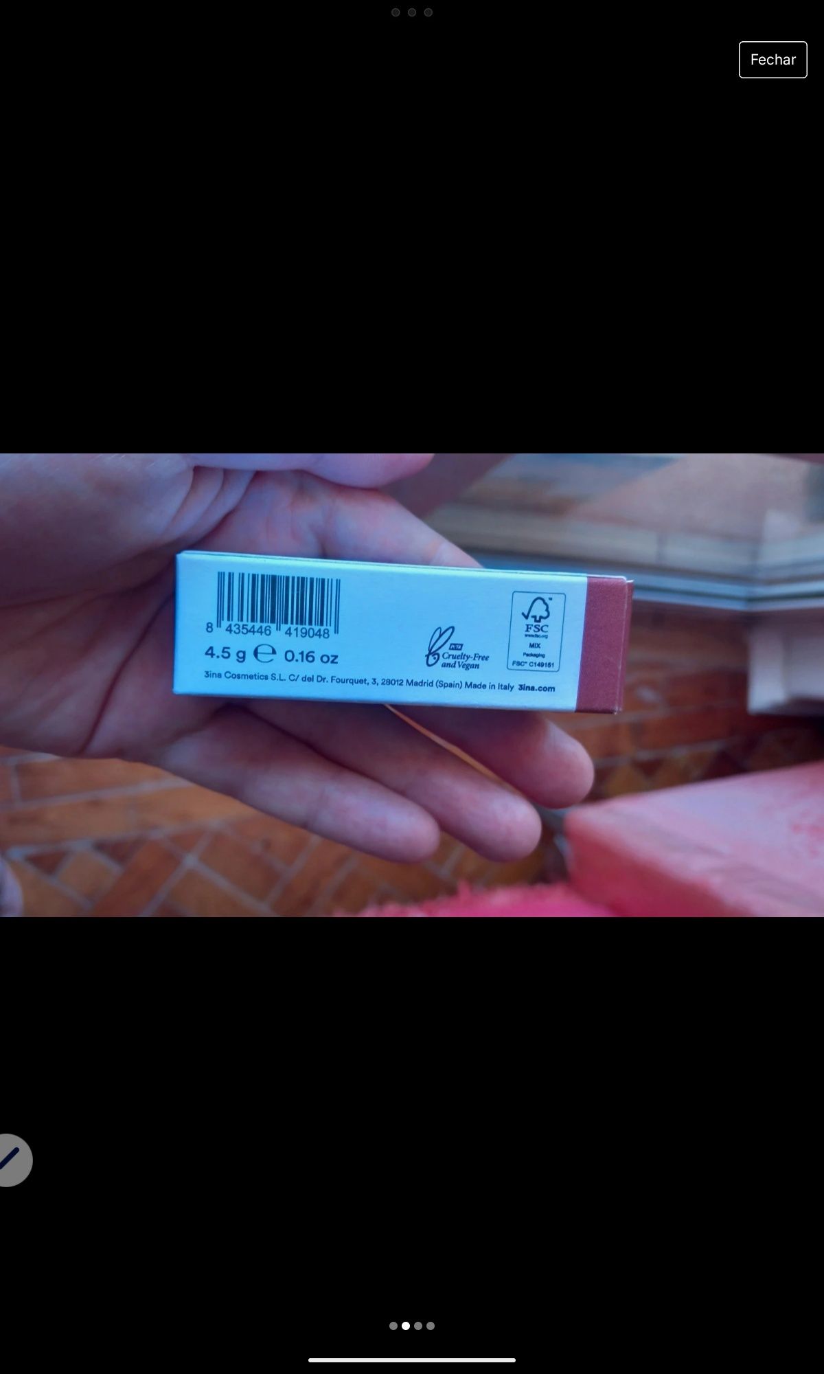 Batom lipstick  3INA vegan cor  273 NOVO