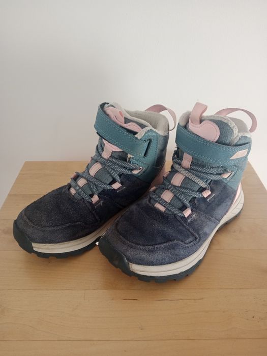 Quechua buty zimowe dziecięce Decathlon, r.29 skórzane.