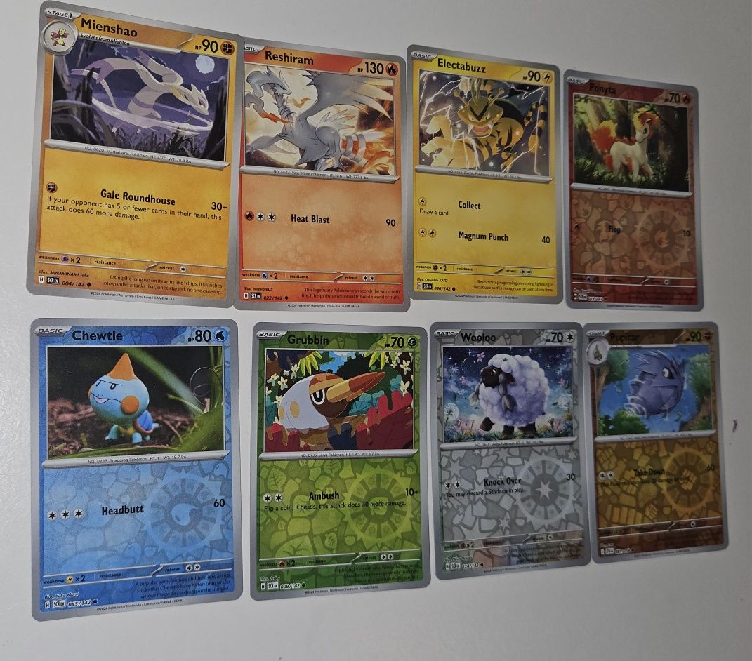 62 cartas pokémon