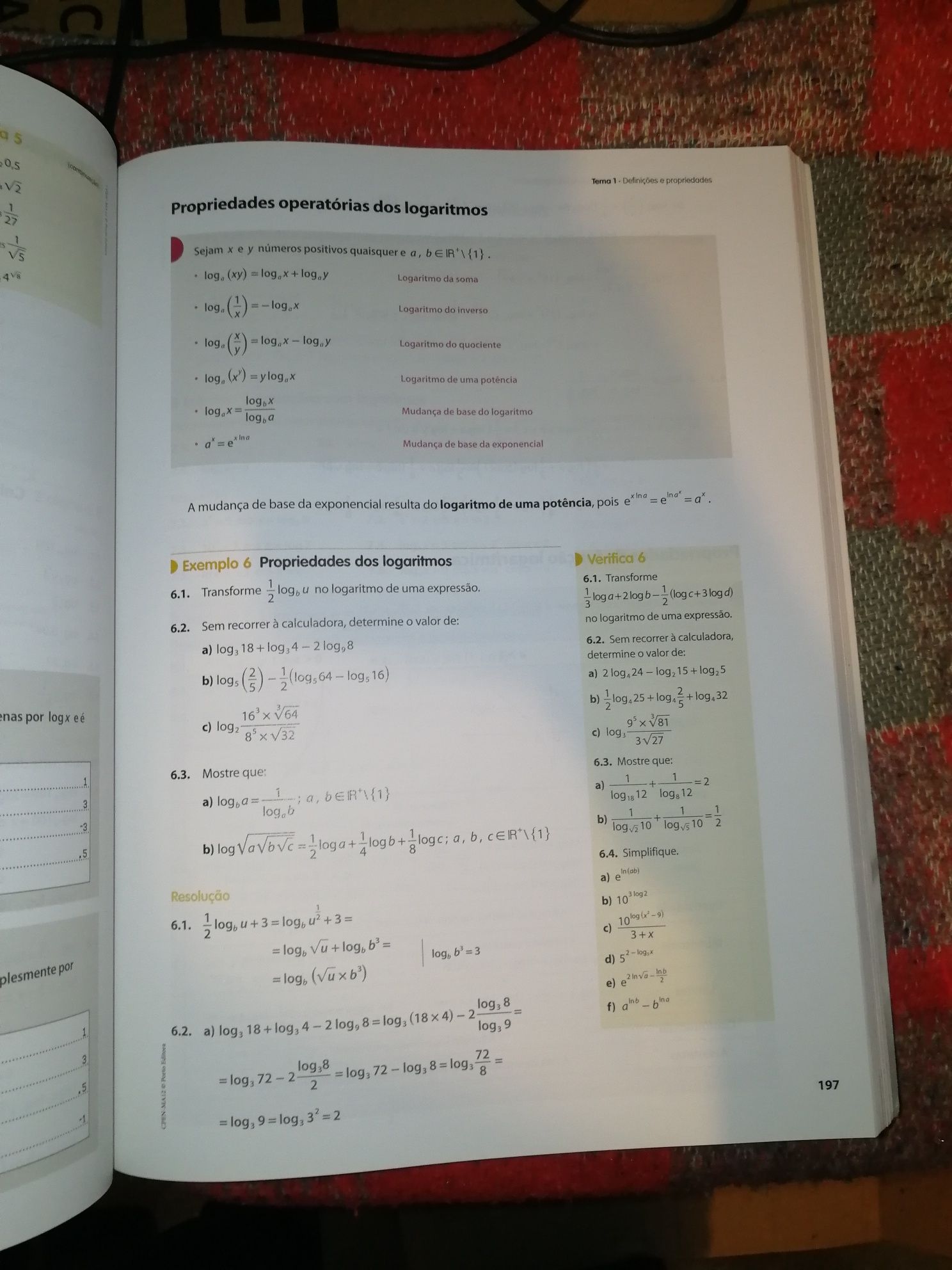 Livro preparação para exame nacional de Matemática A 2018