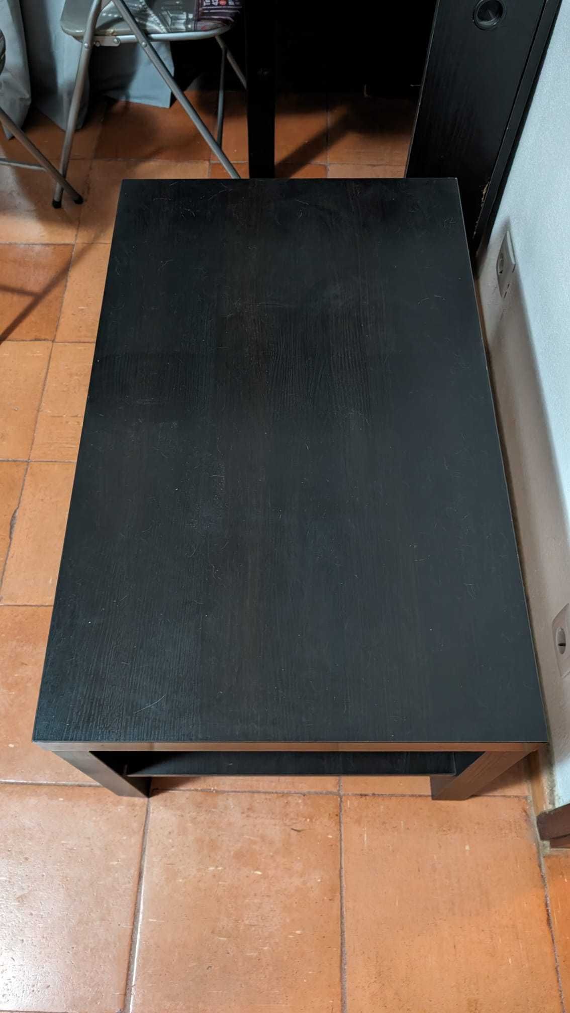 Mesa de centro preto-cast 45x90x55cm (A/L/P) IKEA - Modelo LACK