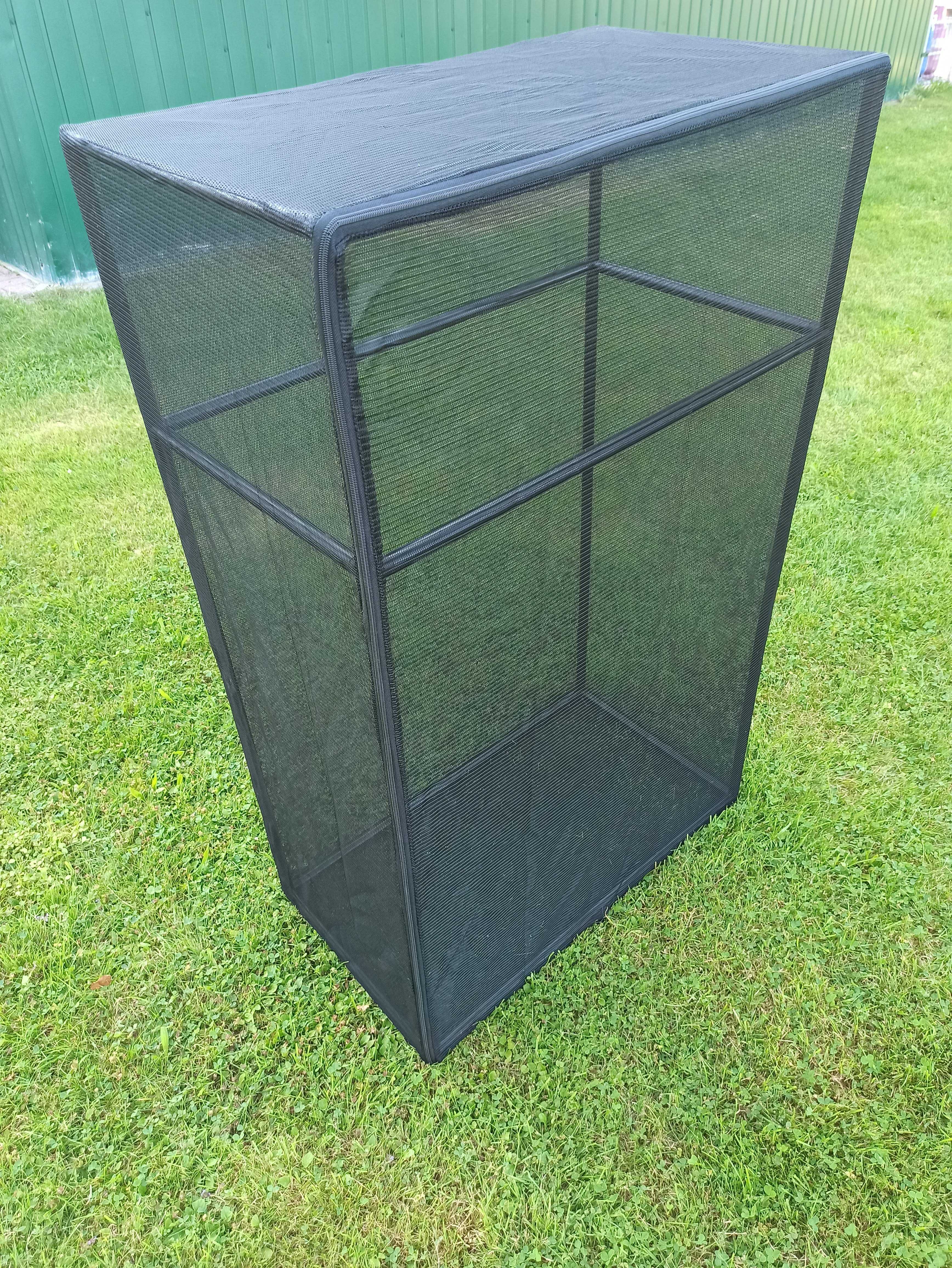 duże flexarium dla gadów terrarium z siatki 76x42x122 cm