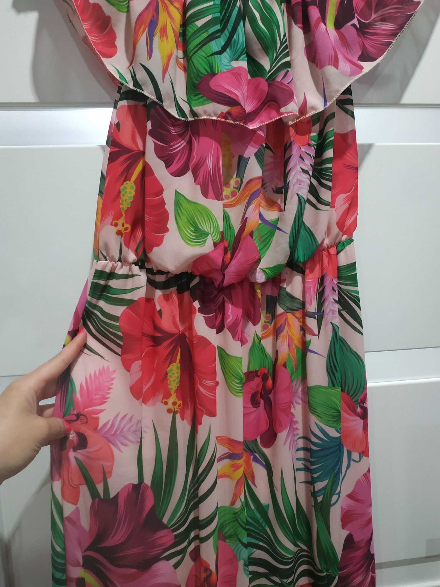 Letnia sukienka maxi oversize