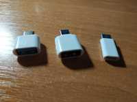 Перехідники USB(Вхід) - micro USB, USB - Type C