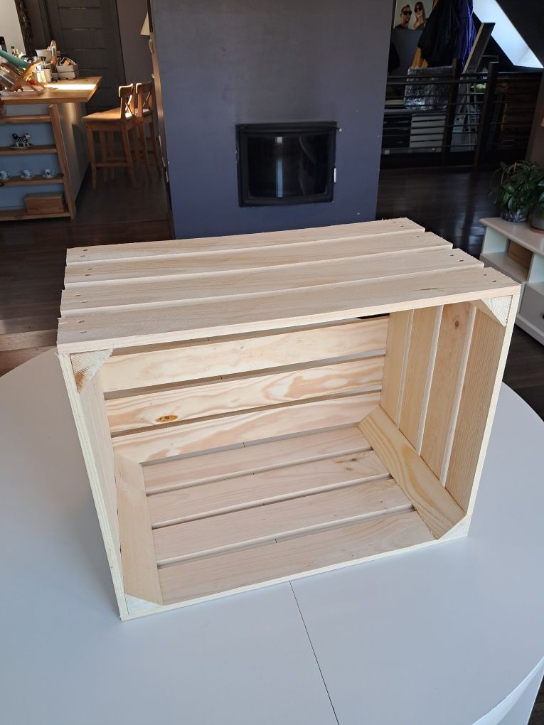 Nowa solidna skrzynka drewniana jedynka 50x40x30 przesyłka OLX