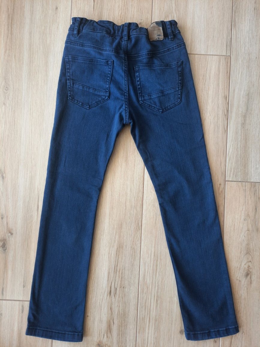Granatowe spodnie Jeansy H&M rozmiar 122