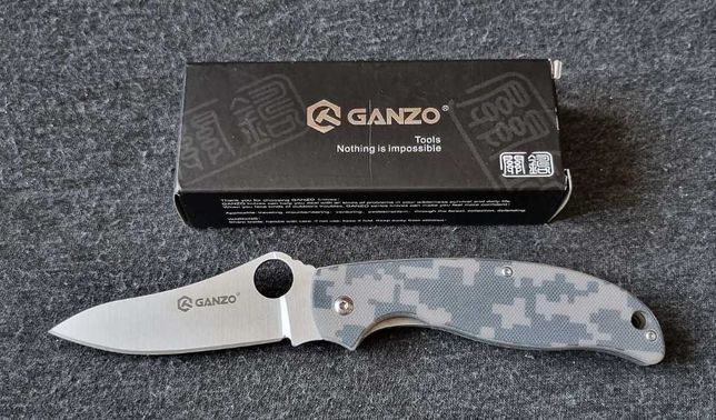 Nóż Ganzo G734-CA (camo) wz. Spyderco Nowy.