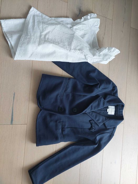 Marynarka i bluzka roz. 122/128