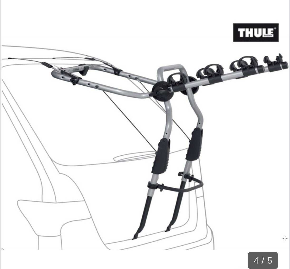 Suporte bicicletas THULE Clip On 9103 com Suporte Traseira