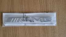 NOWY przyklejany znaczek AMG emblemat srebrny czarny do Mercedes Benz