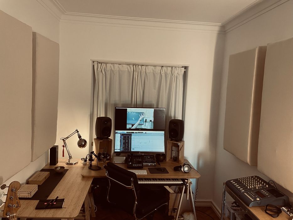 Painéis acústicos para estúdio