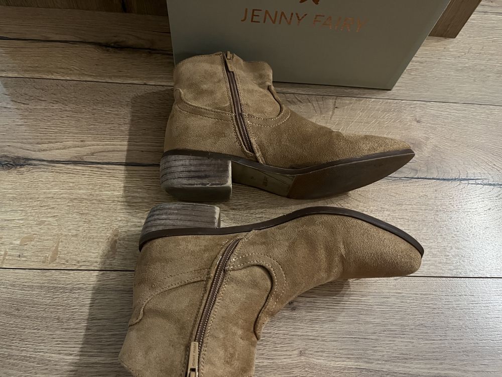 Buty zamszowe brązowe Jenny Fairy 40