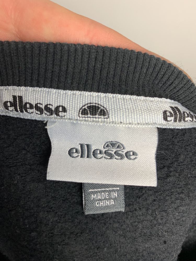 Czarna Bawełniana Bluza Damska Ellesse Sport Rozmiar M