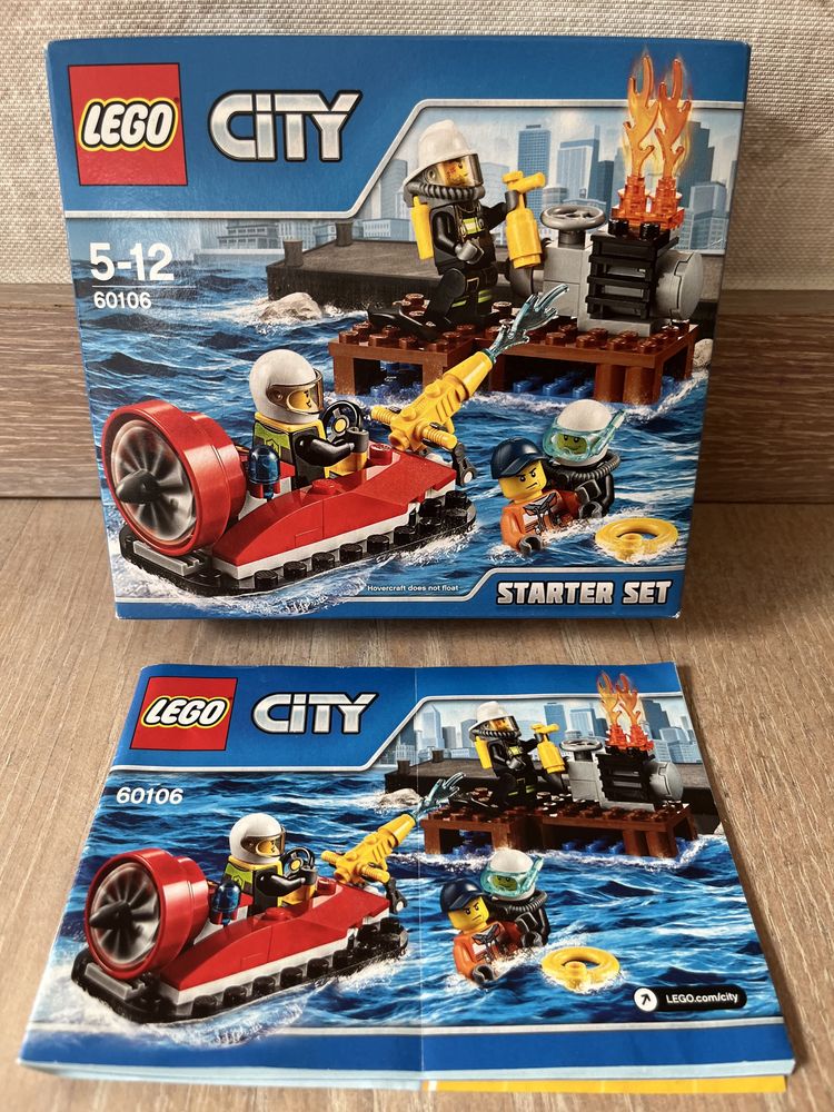 Lego City 60106 Strażacy zestaw startowy kompletny zestaw