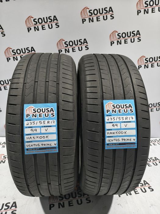 2 pneus semi novos 235-55R17 Hankook - Oferta dos portes