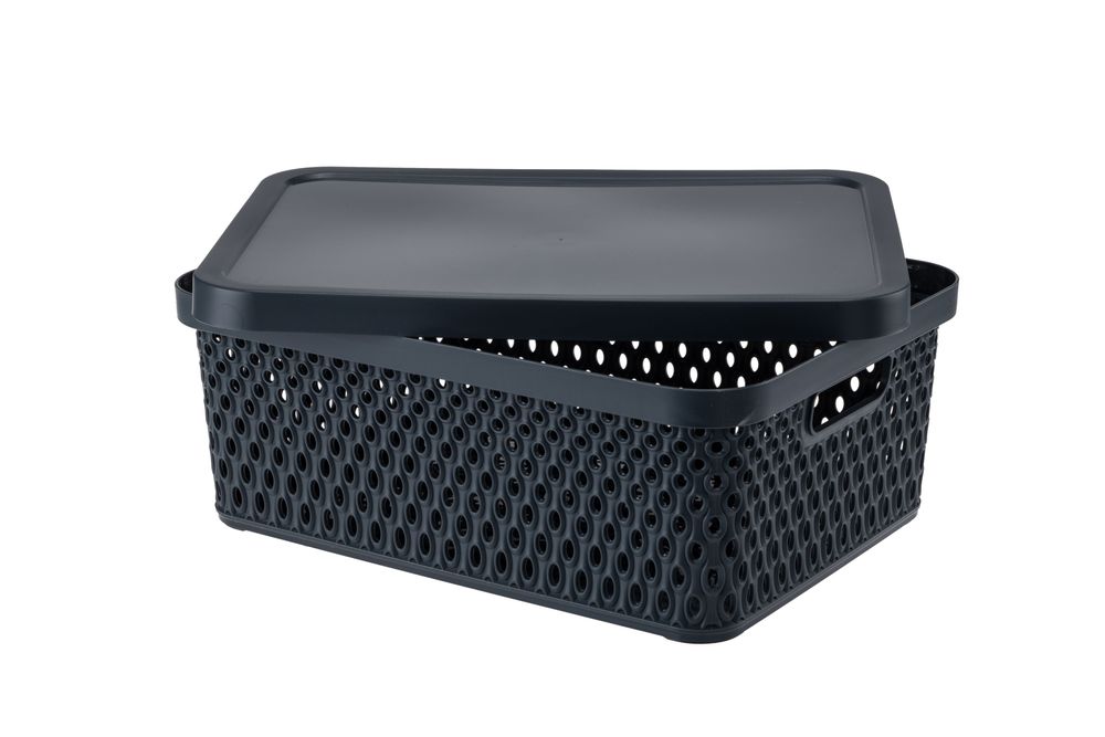 Koszyk Orion 12 L szary z pokrywą GALICJA