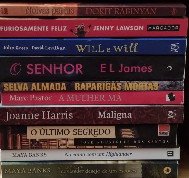 Vendo lote de 10 livros como novos