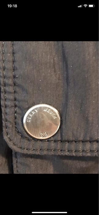 Gerry Weber Edition Outdoor długa czarna kurtka ocieplana 46